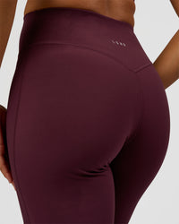 Woman wearing Fusion V-Contour High-Rise Tall Pant - Cherry Lacquer | Model:Rosie | Size:S