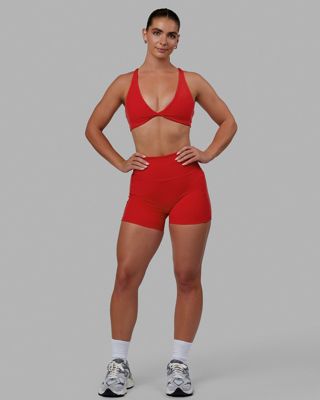 Woman wearing Fusion X-Short Tight - Infrared