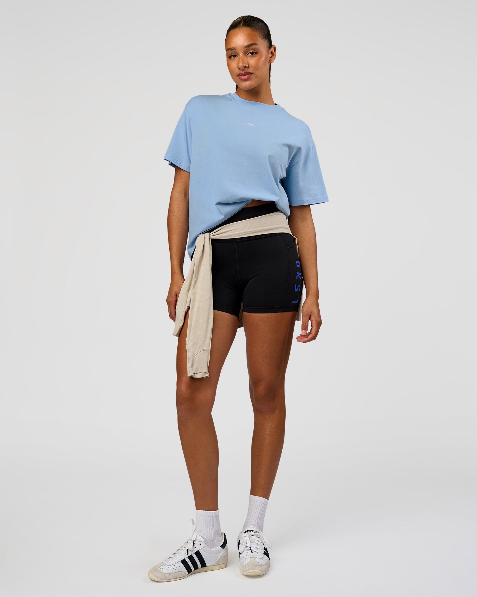 Go-To FLXCotton Oversized Tee - Open Air-White | LSKD