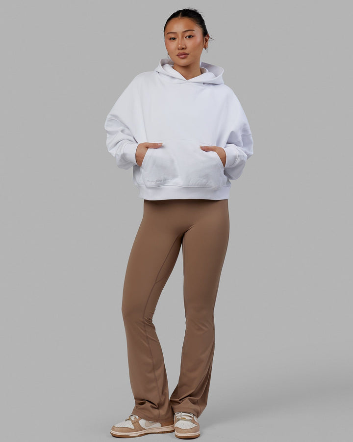 Woman wearing Ivy Hoodie - White