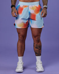 Model wearing Lift 6" Short - Rainbow Shade Print | Model:Tayden | Size:S