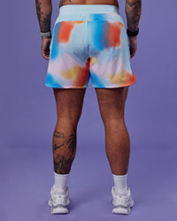 Model wearing Lift 6" Short - Rainbow Shade Print | Model:Tayden | Size:S