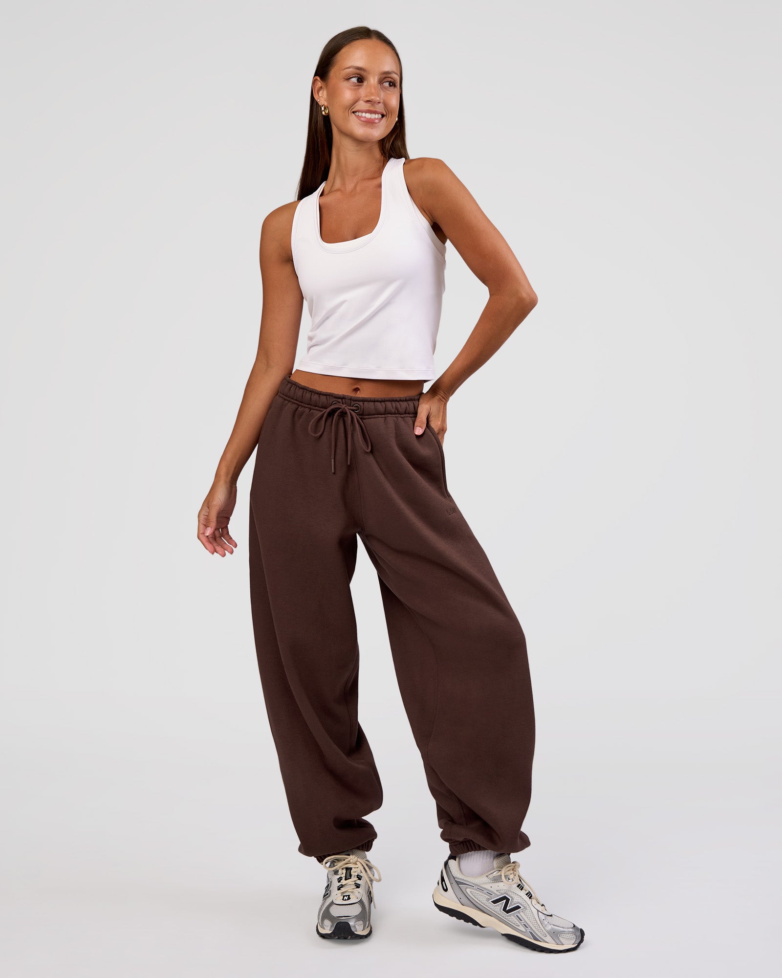 MVP Oversized Slouchy Fit Track Pant - Hot Chocolate | LSKD