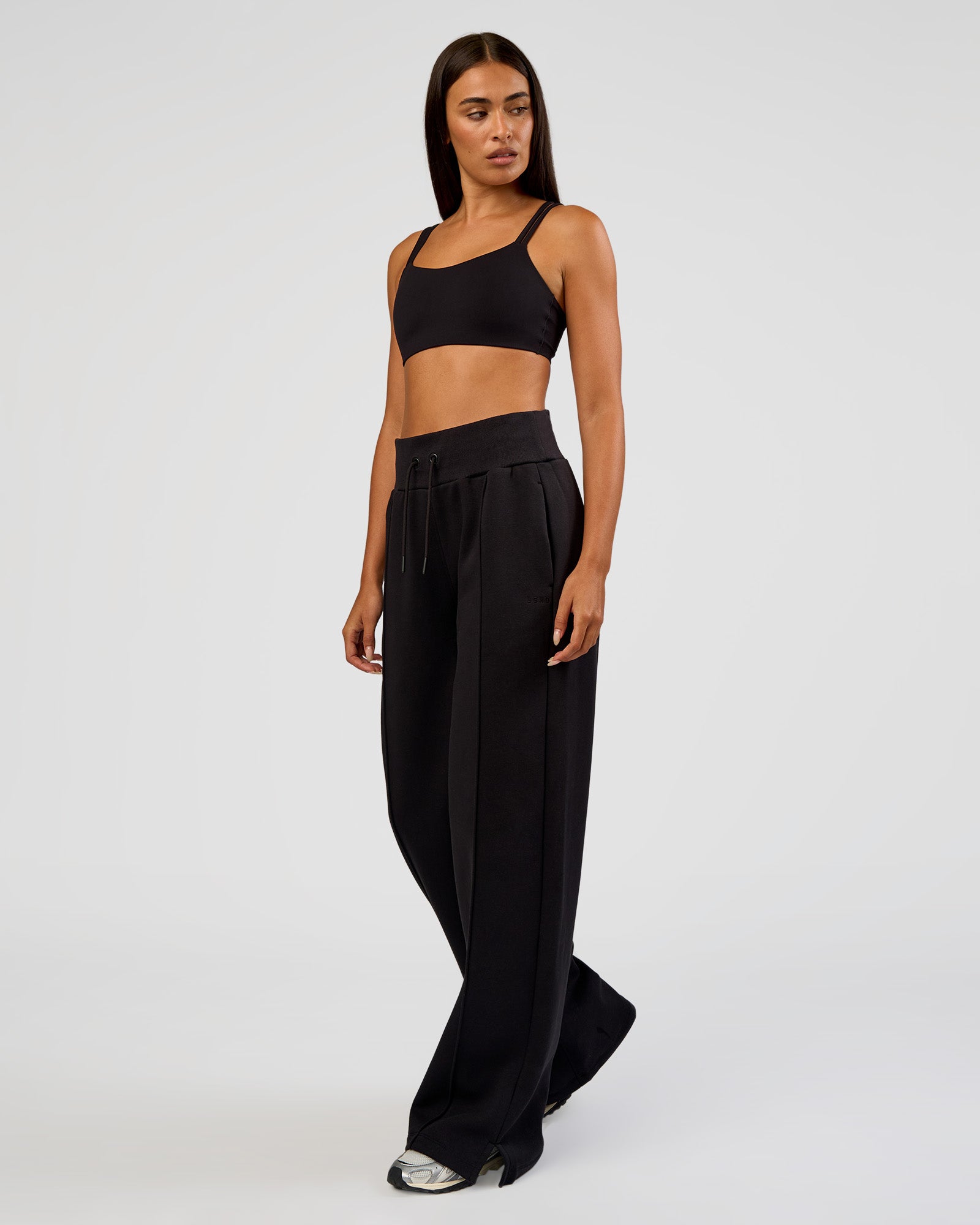 MVP Wide Leg Tall Track Pant - Black | LSKD