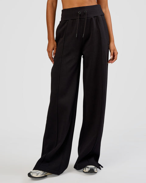 MVP Wide Leg Tall Track Pant - Black | LSKD