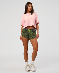 Woman wearing Miami Vibe FLXCotton Cropped Tee - Marshmallow | Model:Bianca | Size:S