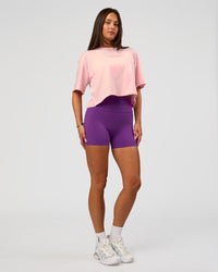 Woman wearing Miami Vibe FLXCotton Cropped Tee - Marshmallow | Model:Bianca | Size:S