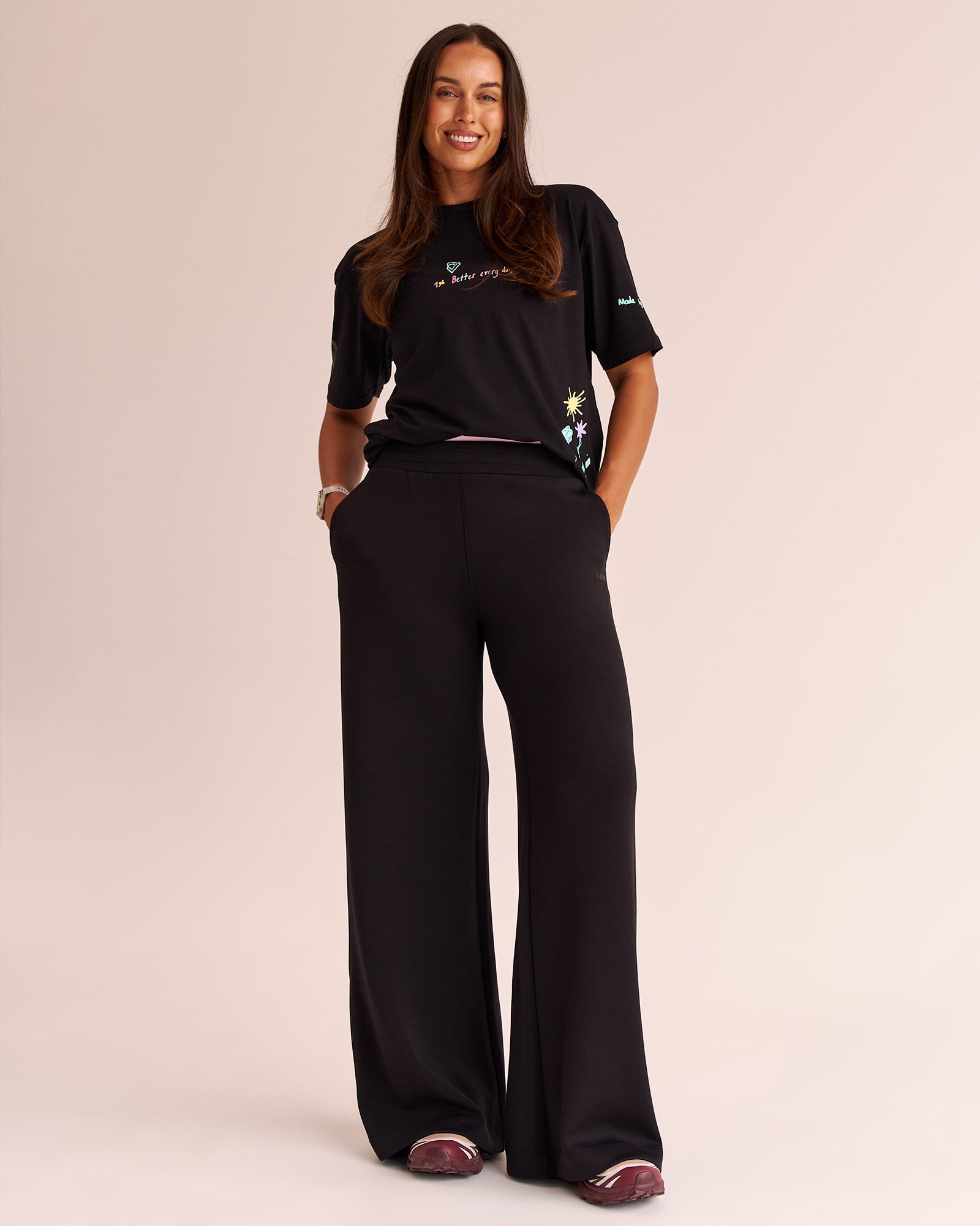 Mother's Day FLXCotton Oversize Tee - Black | LSKD