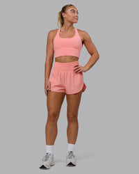 Woman wearing Power Train 2" Shorts - Murex Shell