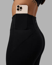 Woman wearing Progression Ultra High-Rise Full Length Legging - Black | Model:Sarah | Size:S