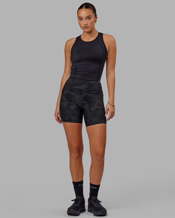  Woman wearing Propel Performance Tank - Black