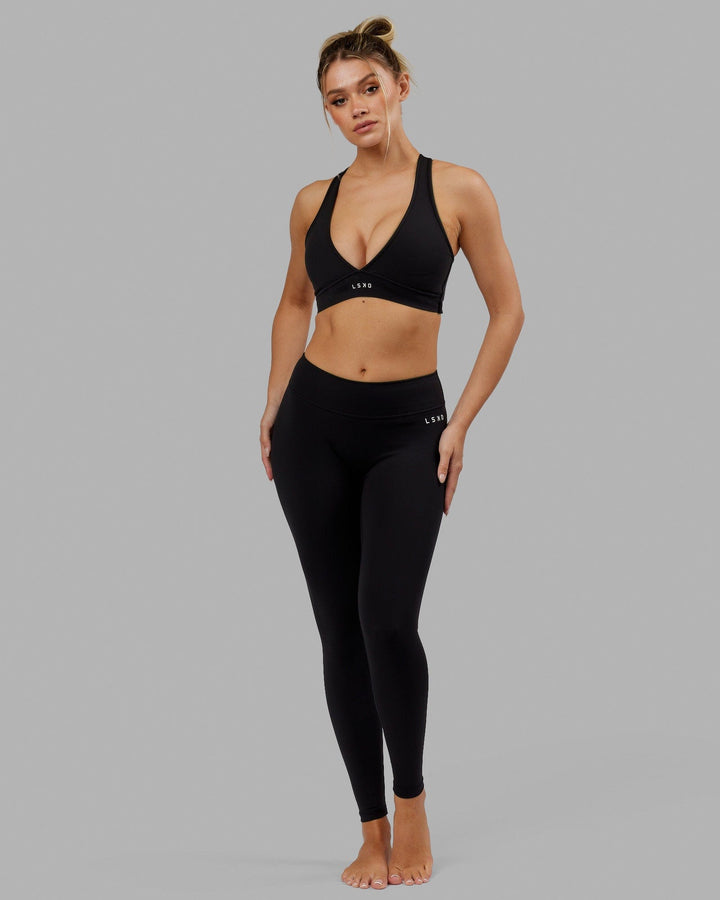 Woman wearing RXD Full Length Tights - Black