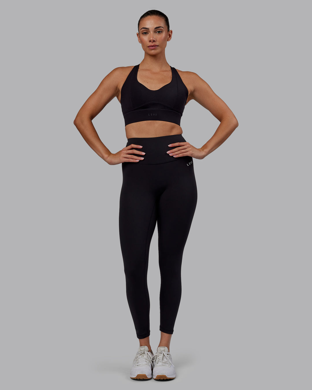 Woman wearing RXD High-Rise 7/8 Legging - Black