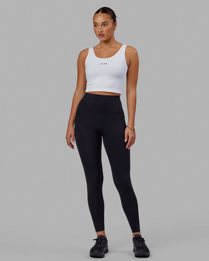 Woman wearing Reflex Active Tank - White
