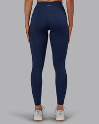 Woman wearing Rep Ultra High-Rise Full Length Legging Pockets No Logo - Future Navy | Model:Paris | Size:S