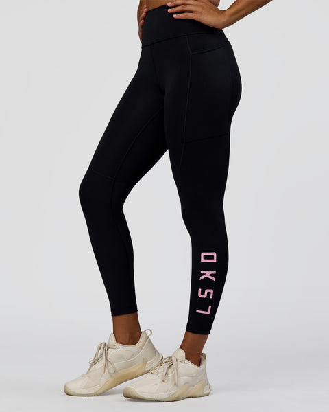 Rep Ultra High-Rise 7/8 Legging Pockets - Black-Marshmallow | LSKD