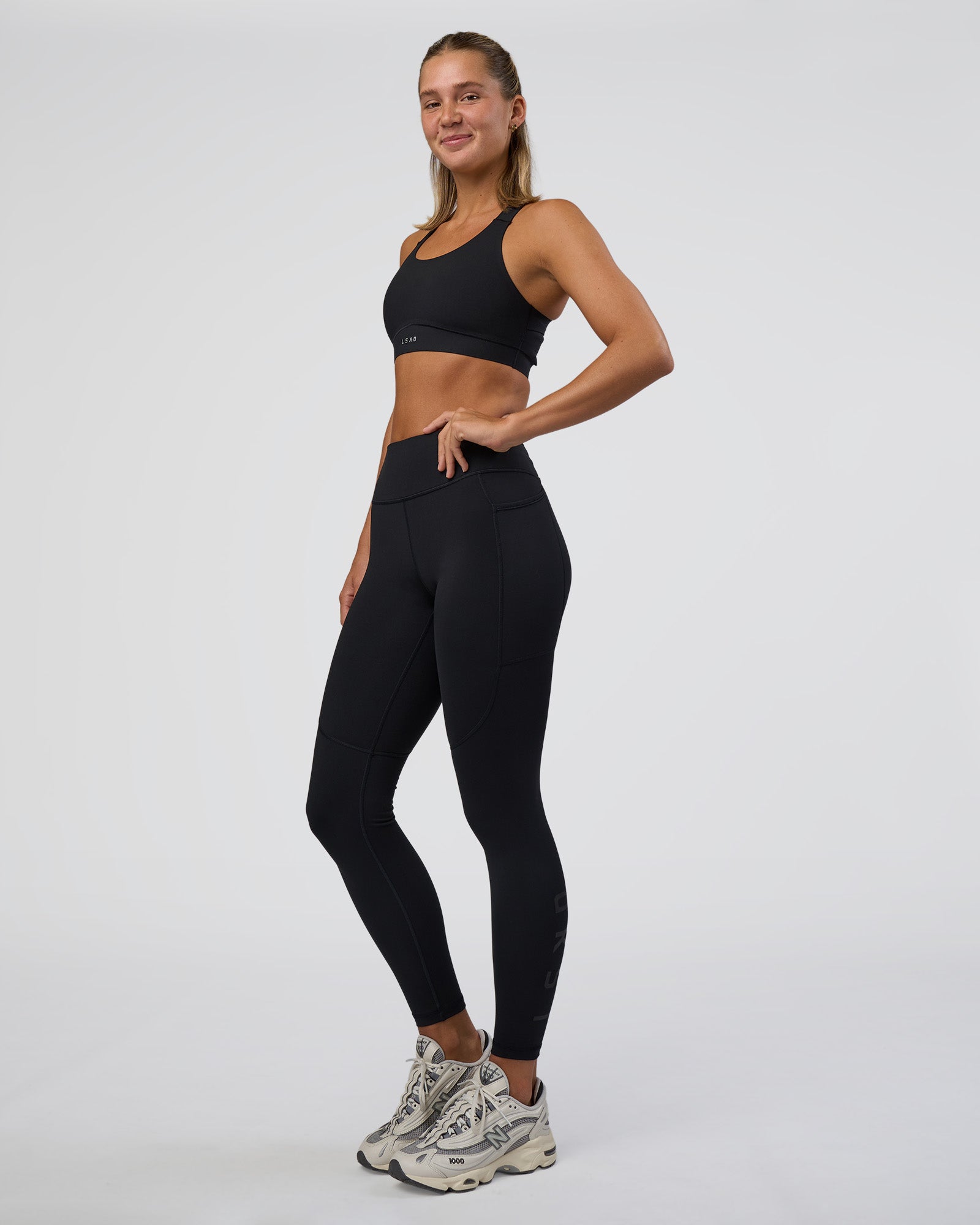 Rep Ultra High-Rise Full Length Legging Pockets - Black-Black | LSKD