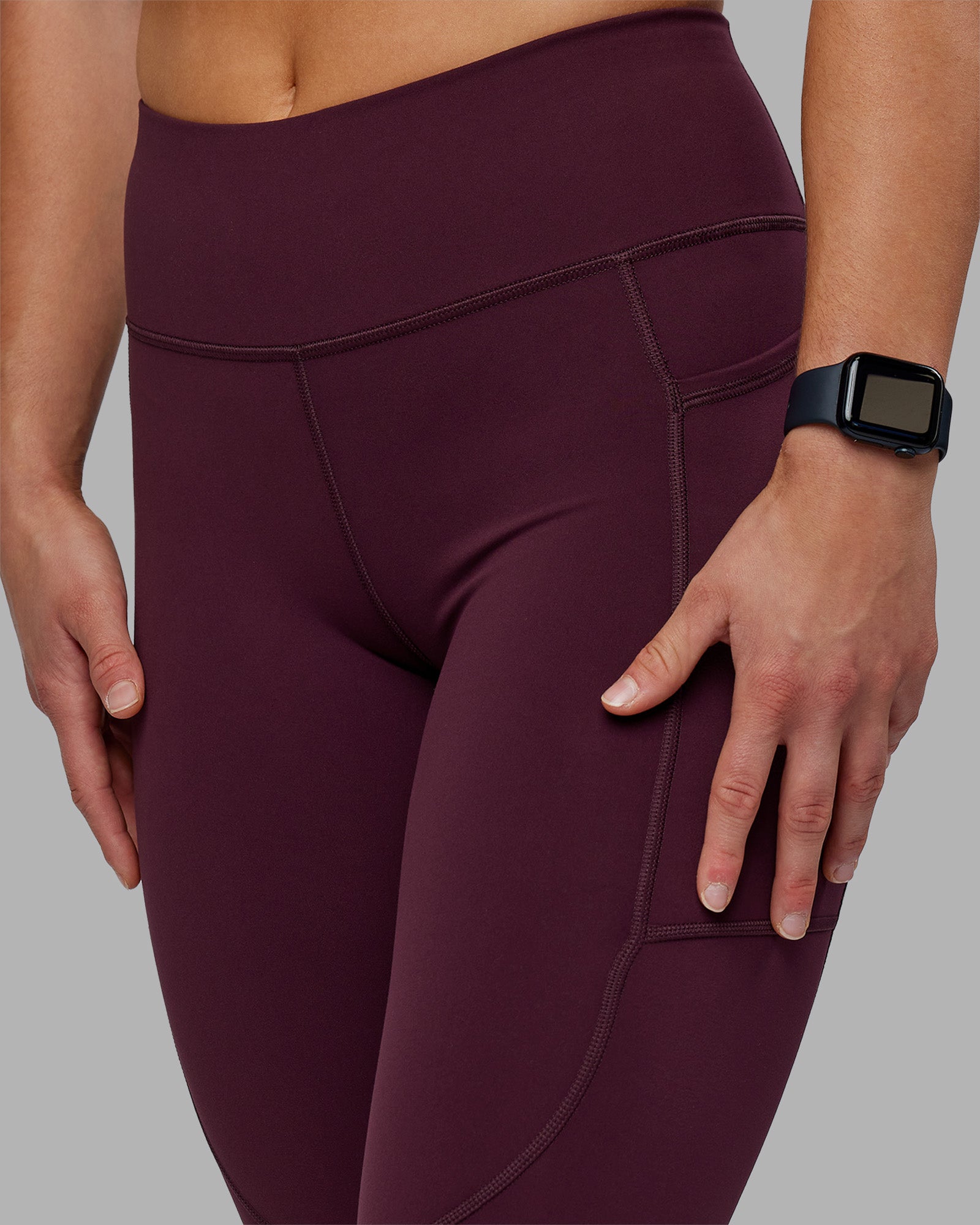 Rep Ultra High-Rise 7/8 Legging Pockets - Cherry Lacquer-White | LSKD