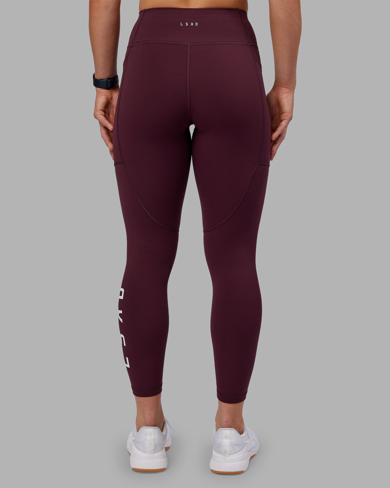 Rep Ultra High-Rise 7/8 Legging Pockets - Cherry Lacquer-White | LSKD