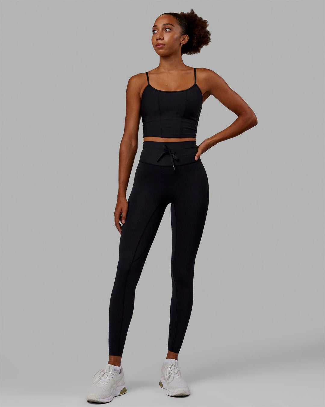 Woman wearing Resistance Ultra High-Rise Full Length Legging - Black