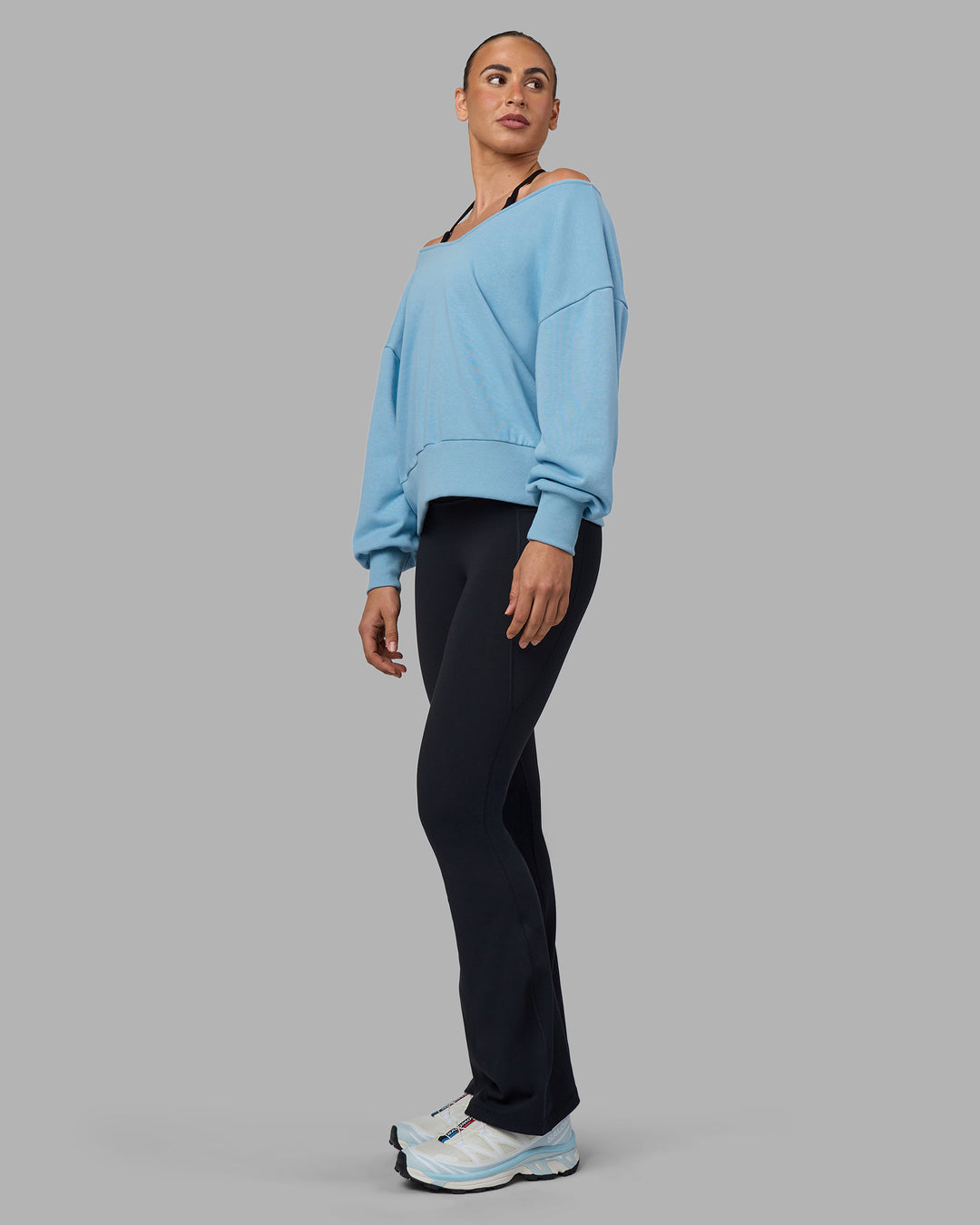 Woman wearing Show It Off Sweater - Glacier Lake | Model:Sophie | Size:S