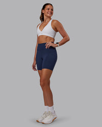 Woman wearing Stamina Sports Bra - White | Model:Phoebe | Size:S
