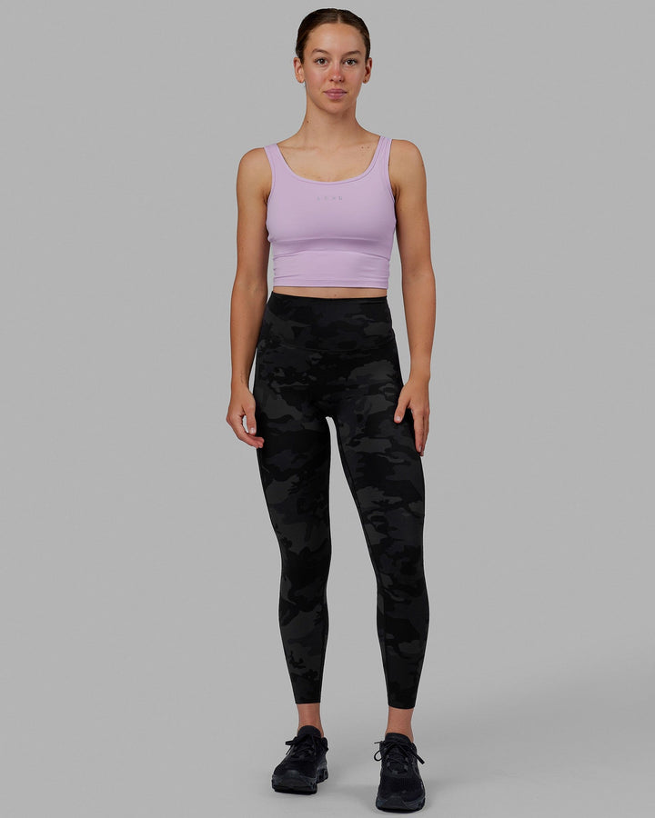 Woman wearing Staple Active Cropped Tank - Pale Lilac