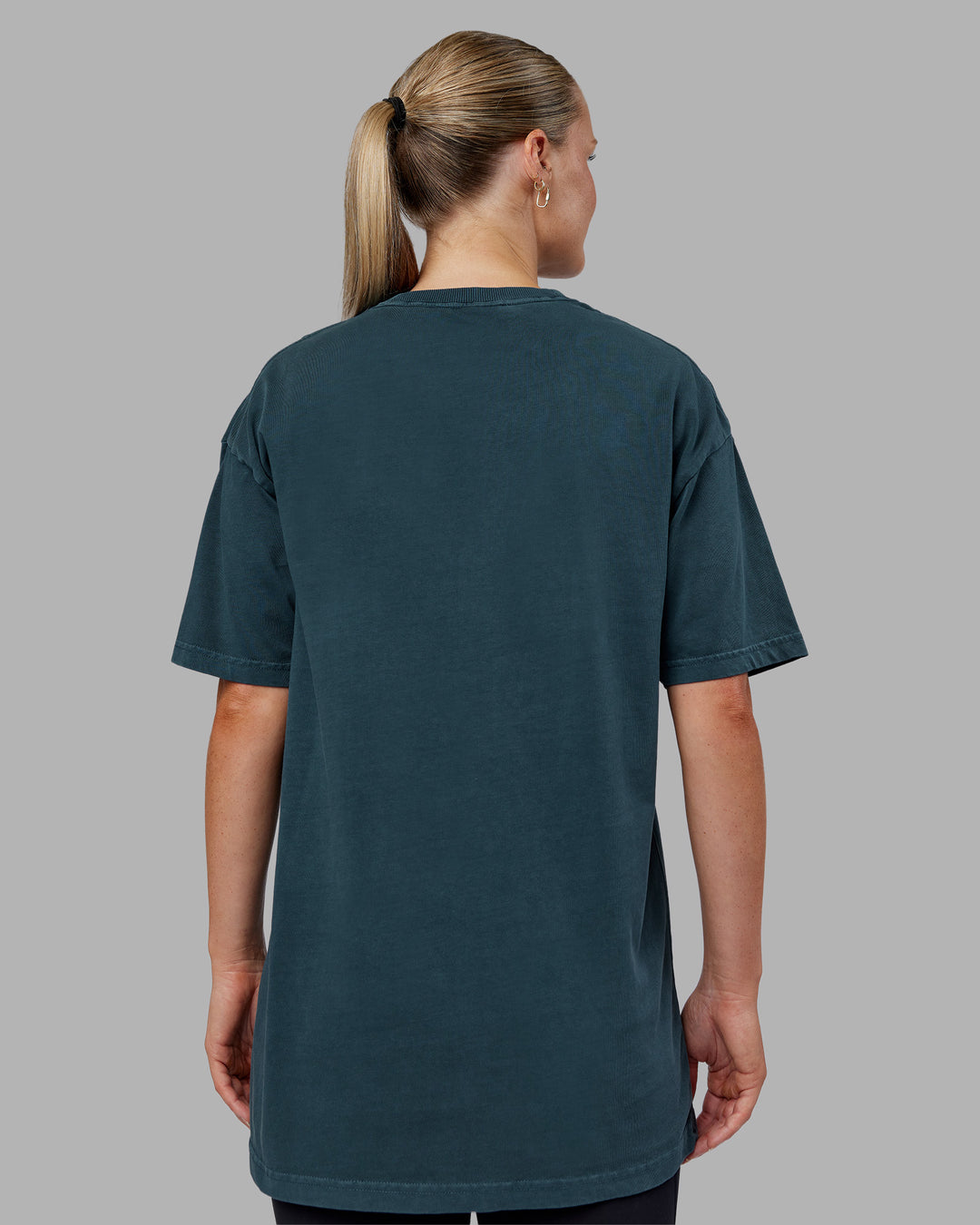 Stream Washed Heavyweight Oversized Tee - Washed Deep Sea