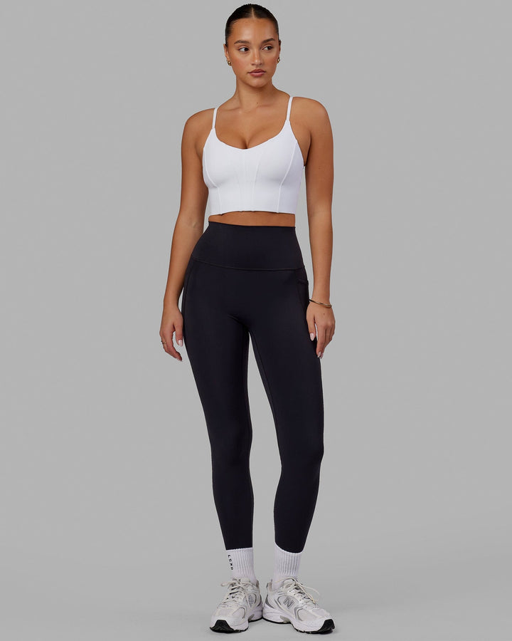 Woman wearing Streamline Bra - White