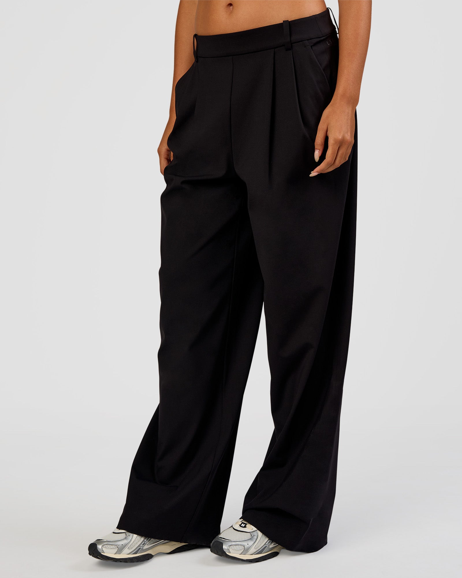 StretchShift Wide Leg Pant - Black | LSKD