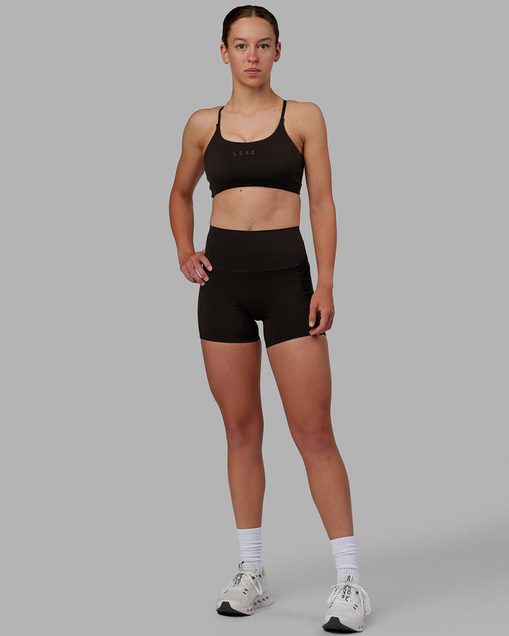 Twist Sports Bra - Dark Walnut