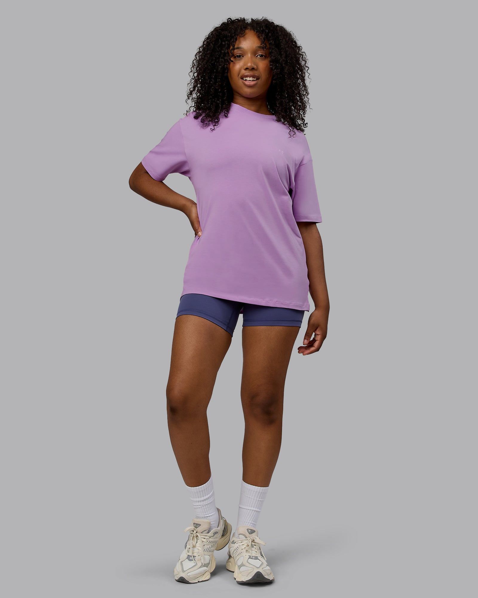 Unisex Deluxe PimaFLX Tee Oversize - Light Violet | LSKD