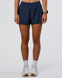 Woman wearing Unstoppable Lined Short - Future Navy | Model:Emelia | Size:S