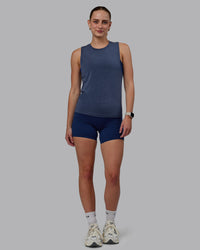 Woman wearing Vital Training Tank - Midnight Blue