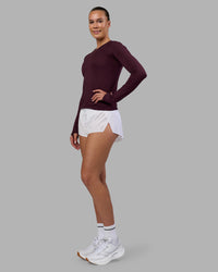 AeroFLX+ Seamless Long Sleeve Tee - Cherry Lacquer/Cherry Lacquer