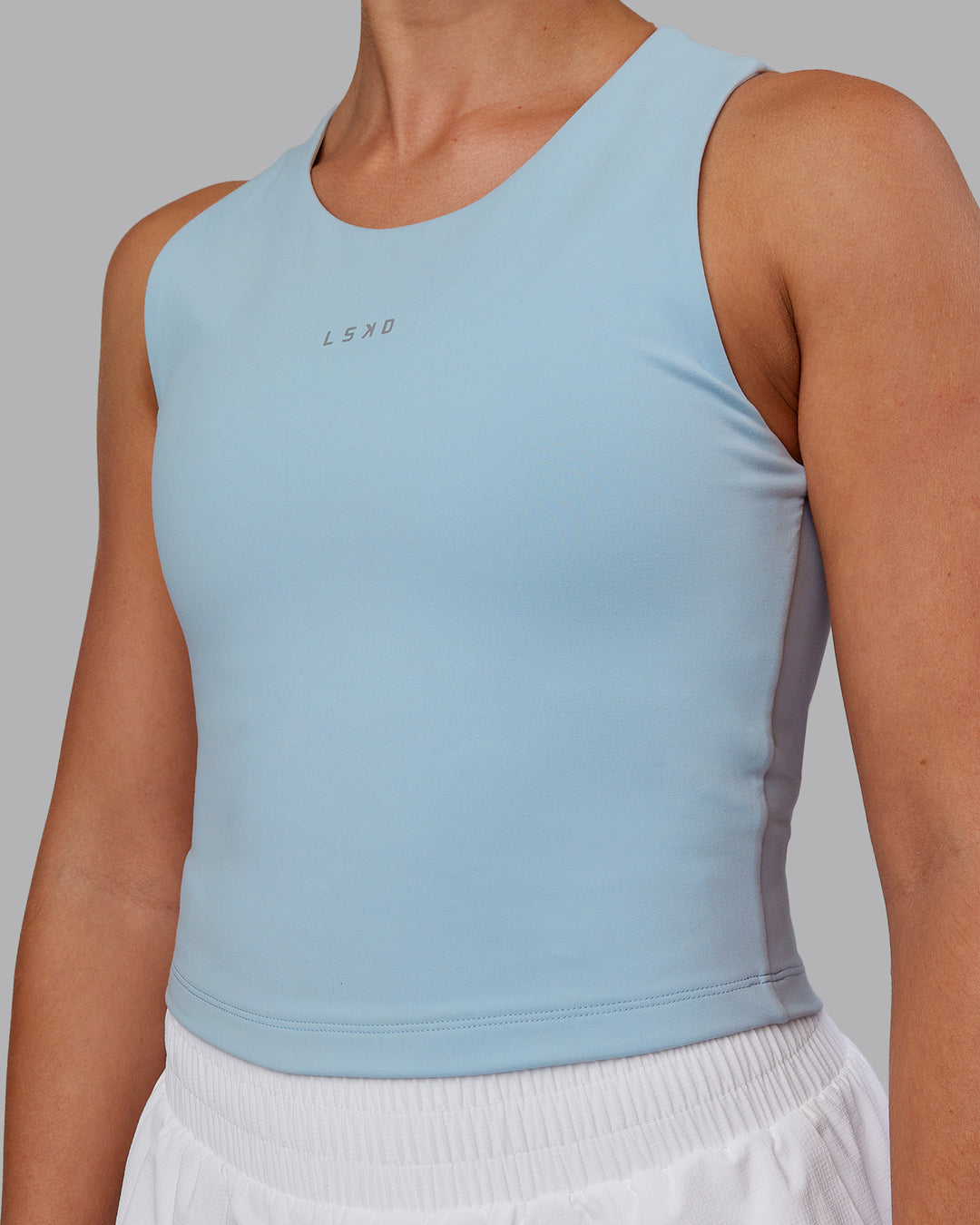 Woman wearing Base Tank - Skyride | Model:Hannah | Size:S