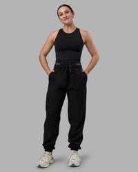 Woman wearing MVP Track Pant - Black | Model:Sav | Size:S