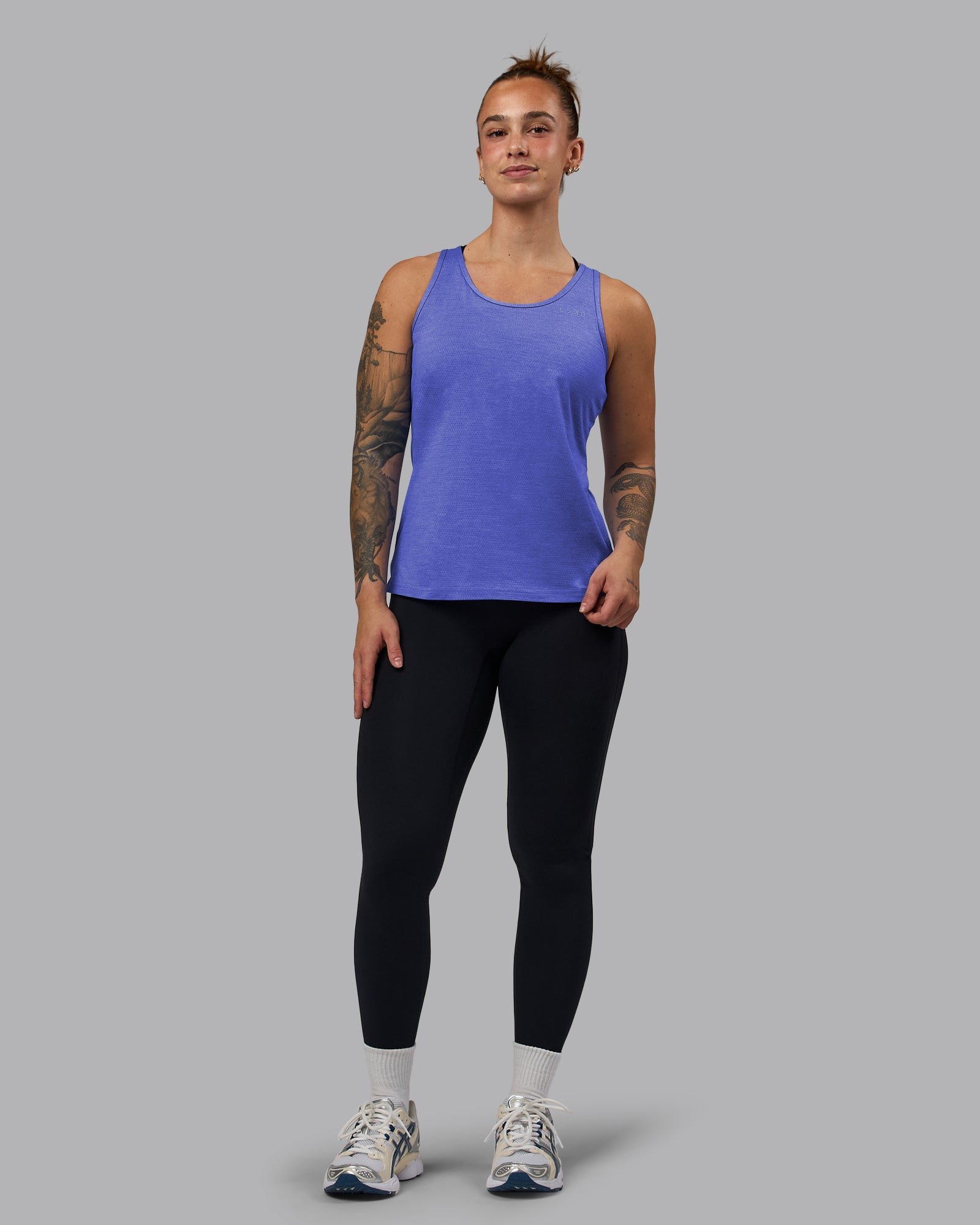 Mens Perform VapourFLX Muscle Tank - Light Grey Marl | LSKD