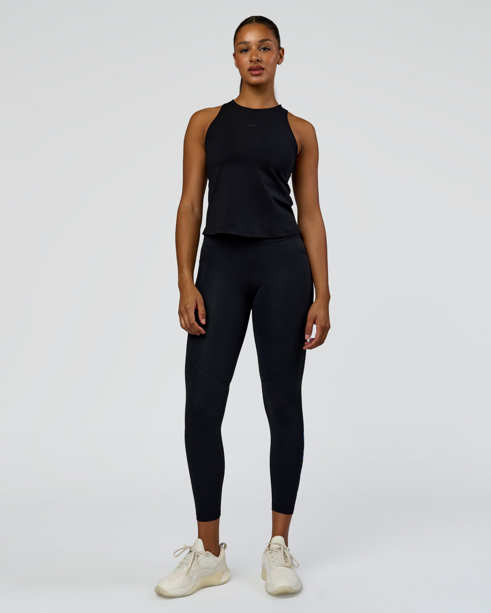 Wrap It Up FLXCotton Tank - Black | LSKD