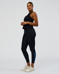 Woman wearing Wrap It Up FLXCotton Tank - Black | Model:Rosie | Size:S