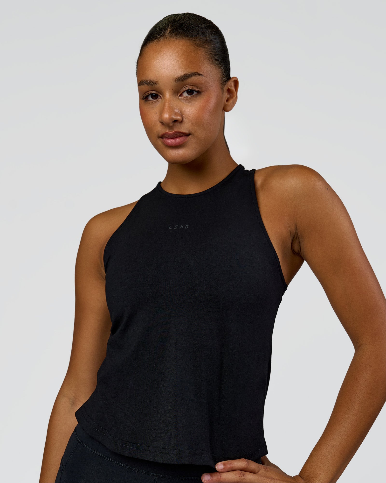 専用出品　Cotton ribbon tank Black Wrap It Up FLXCotton Tank - Black | LSKD