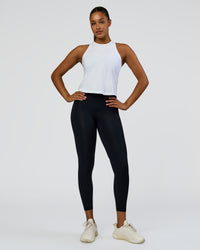 Woman wearing Wrap It Up FLXCotton Tank - White | Model:Rosie | Size:S