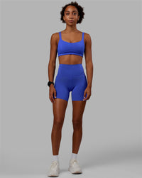 Women Wearing Vogue Sports Bra - Power Cobalt