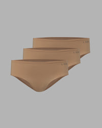 Seamless Brief 3 Pack - Latte