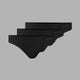 Seamless G-String 3 Pack - Black