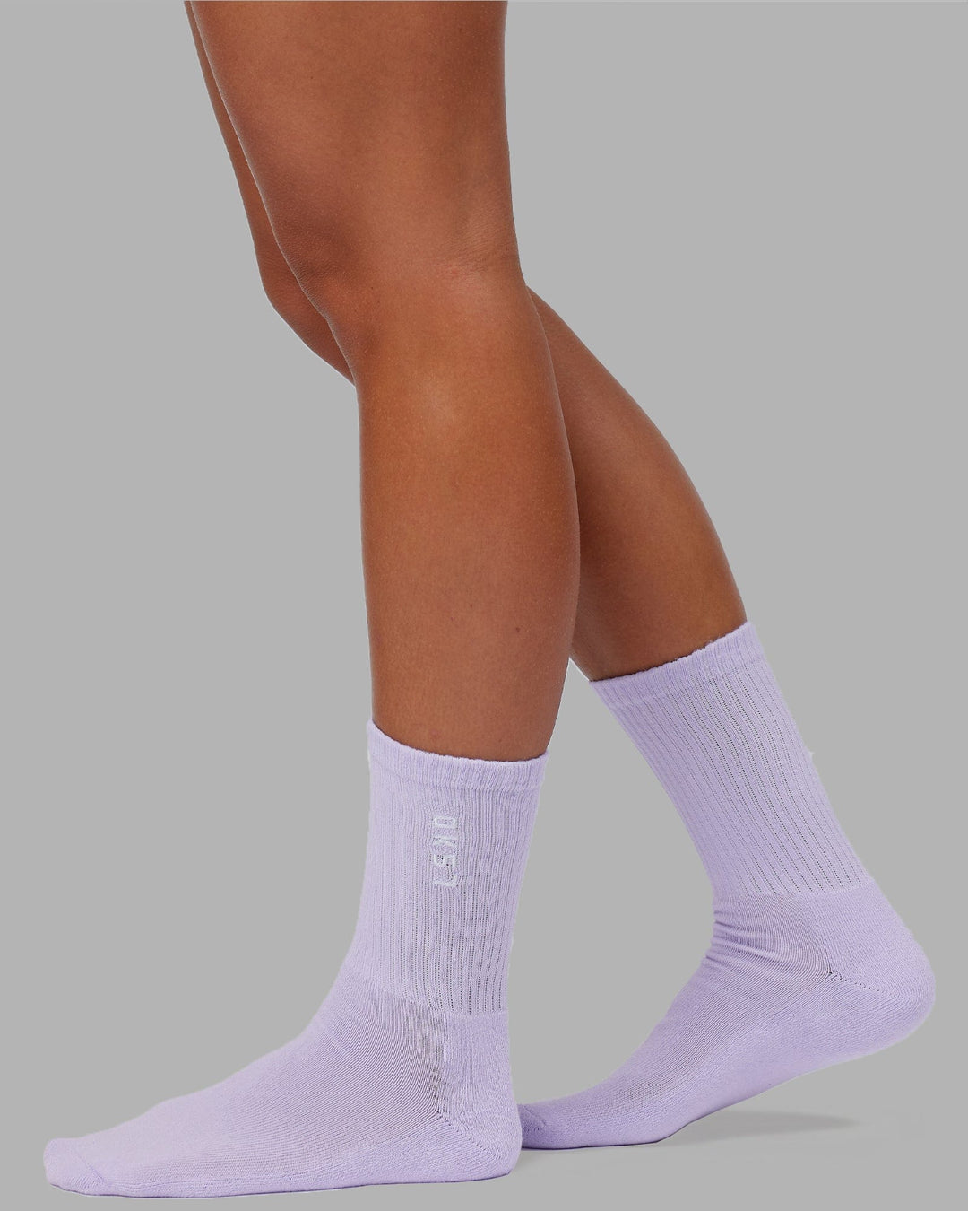 Signal 3 Pack Crew Socks - Cornflower Blue/Pale Lilac/Green Fig