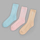 Signal 3 Pack Crew Socks - Pastel-Blue-Pink-Orange