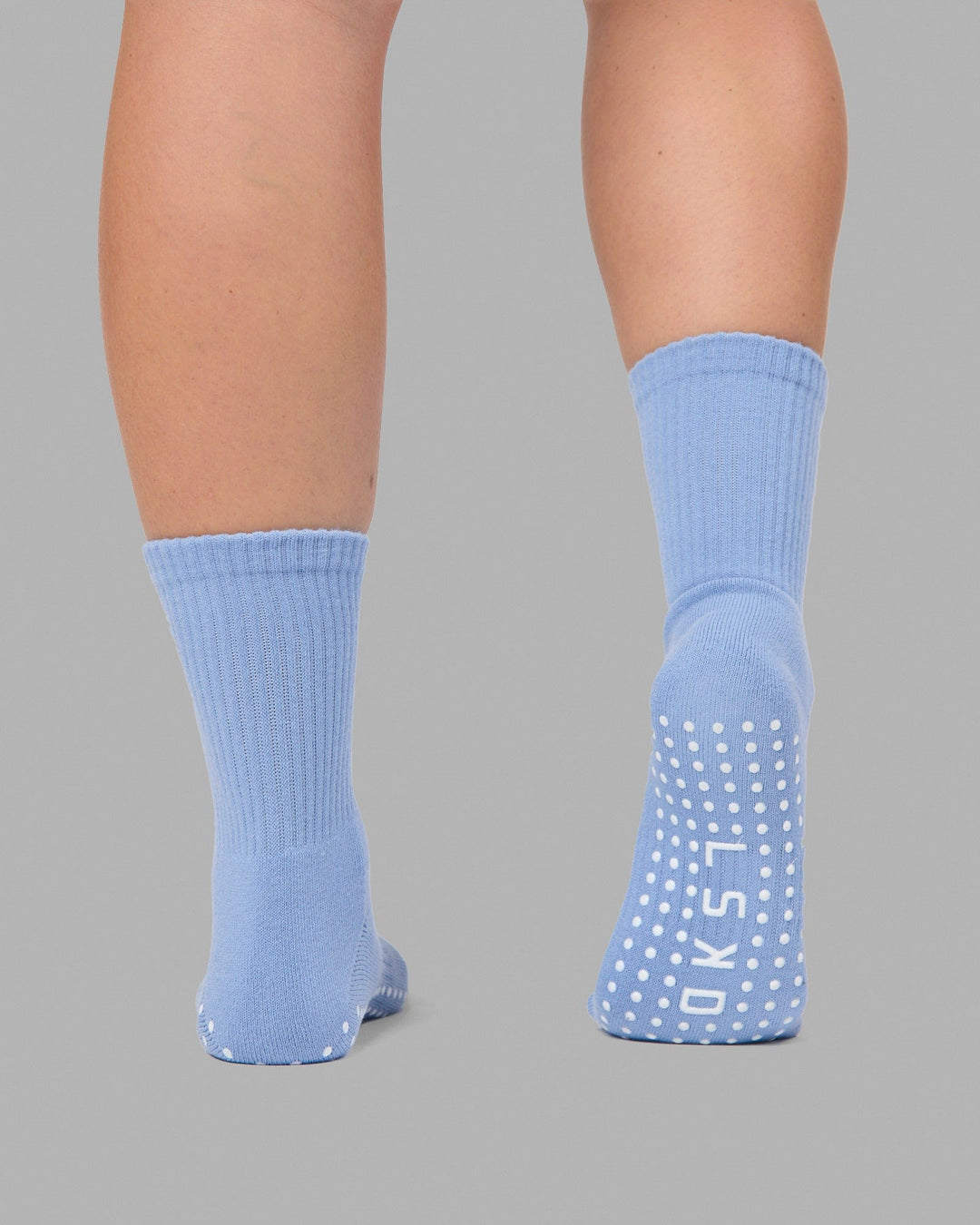 Signal Crew Grip Socks - Arctic Blue-White