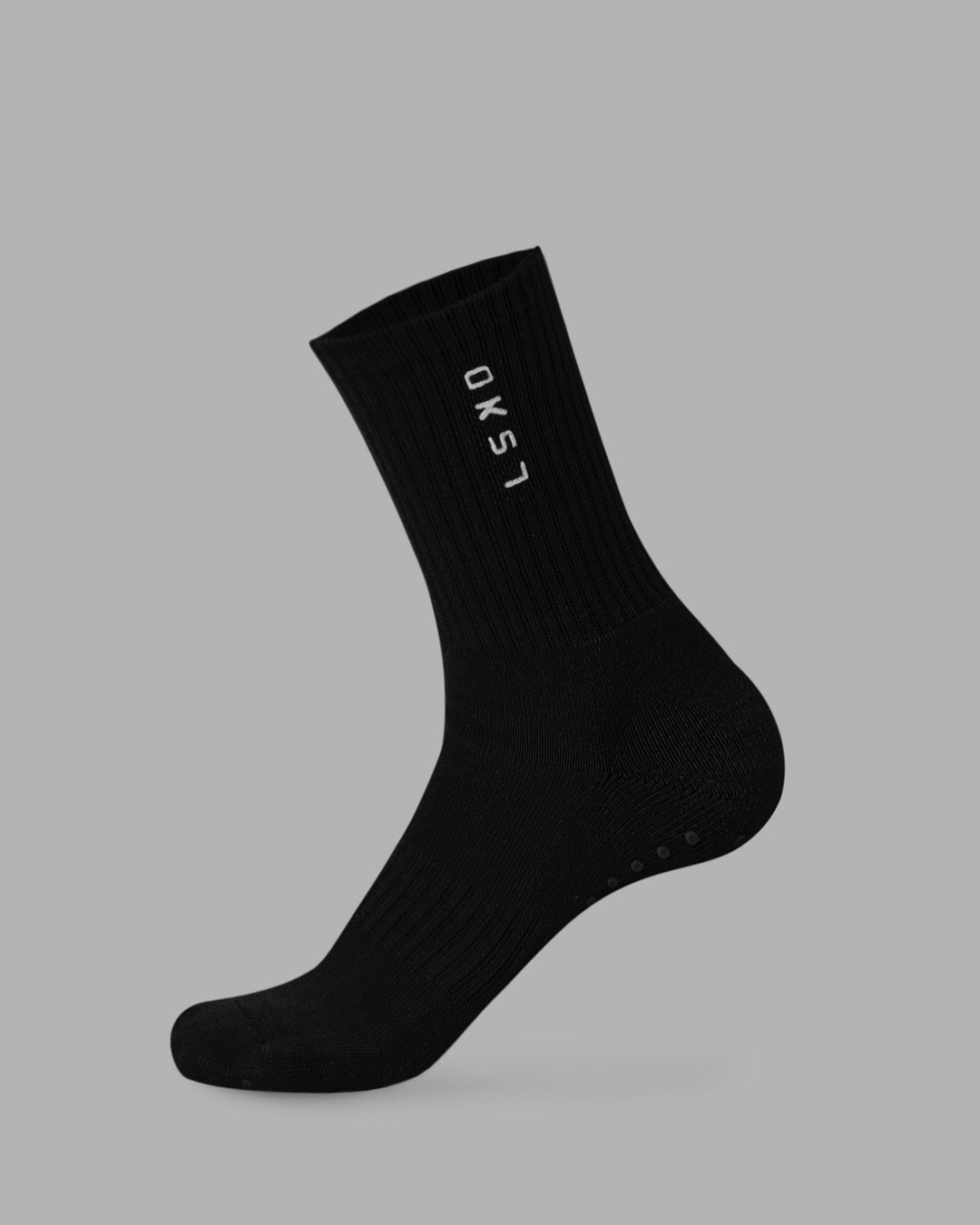 Signal Crew Pilates Grip Sock - Black-Black