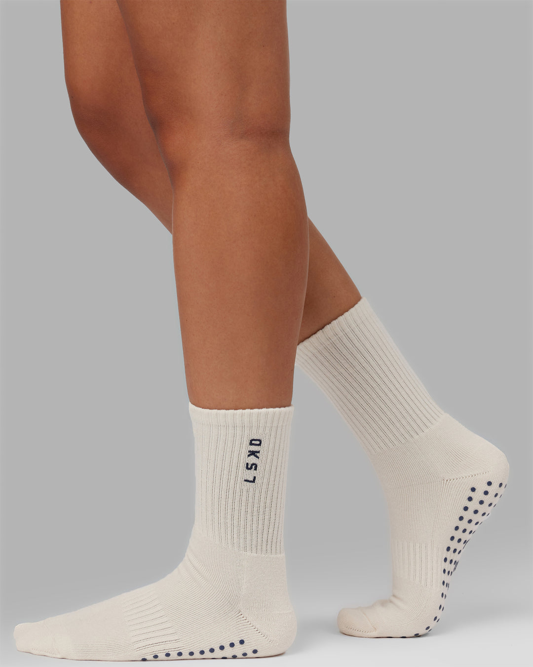 Signal Crew Grip Socks - Off White-Future Dusk